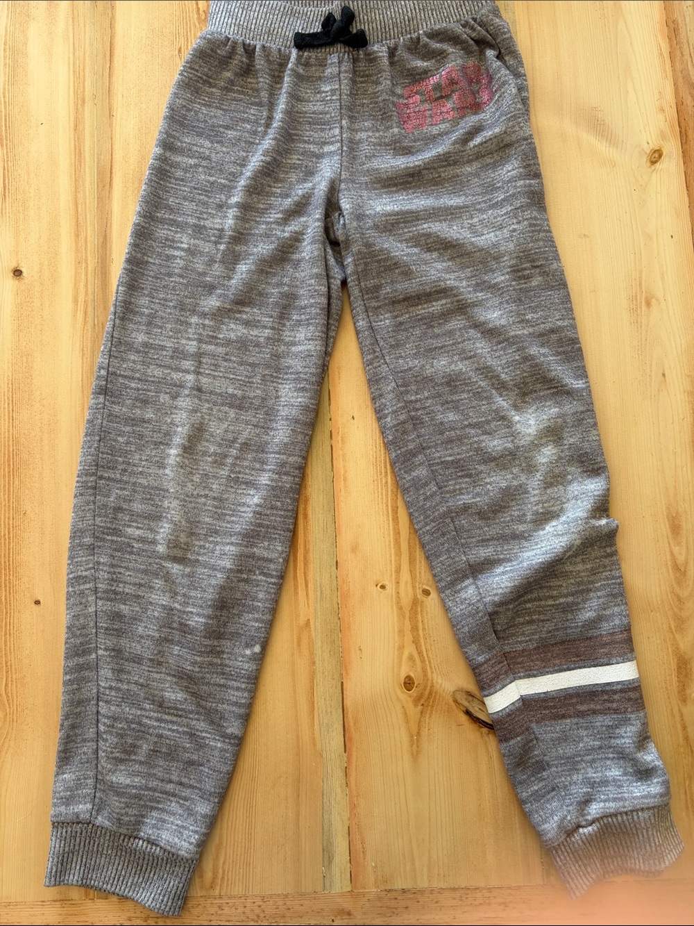 Girls  Gray Cozy Knit Sweatpants - Comfort Fit